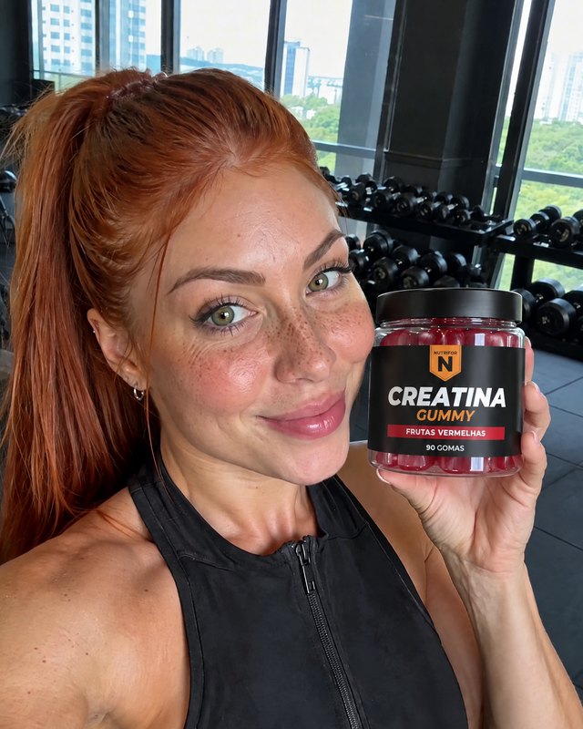 Creatina Gummy NUTRIFOR sabor Frutas Vermelhas
